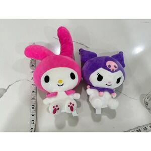 Sanrio My Melody & Kuromi Plush Set Kawaii Cute Stuffed Animals Kids‎